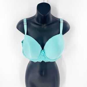 Victoria's Secret Dream Angels Lined Demi in Teal size 38DDD